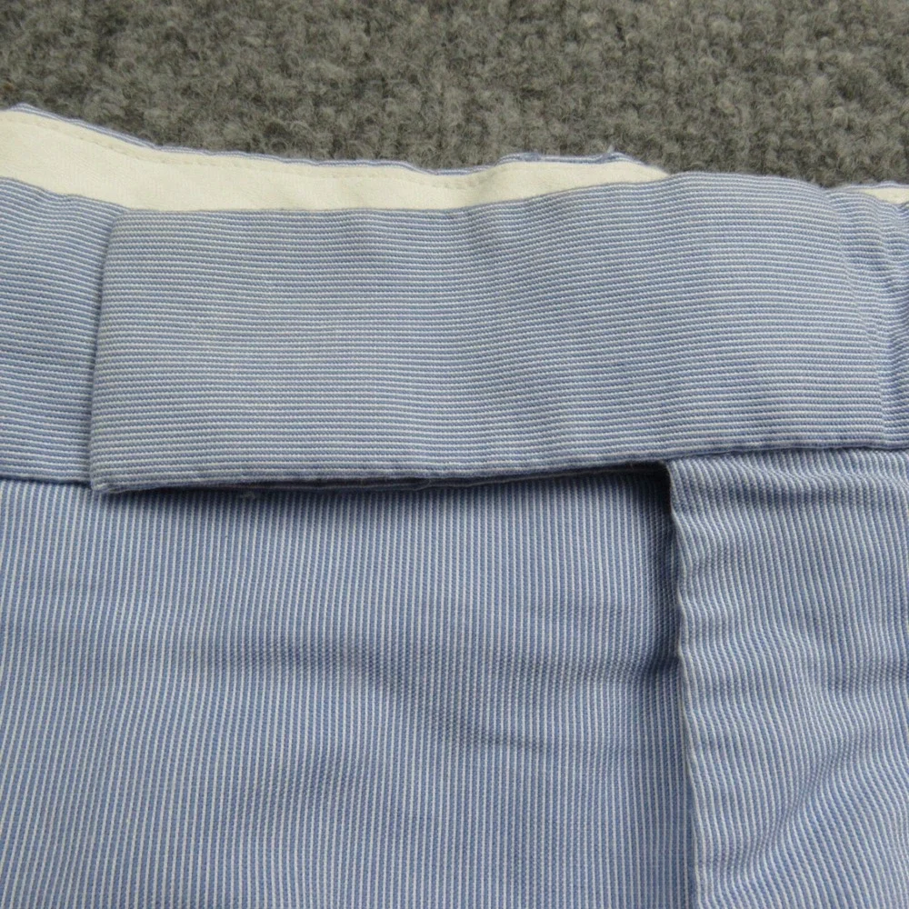 Polo Ralph Lauren Shorts Mens 40x8.5 Blue Stretch Straight Fit Hickory‎ Stripe